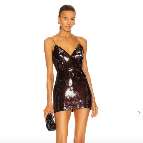 NWT ALEX PERRY Blaze Sequin-Embellished Mini Dress (US 6) - Picture 1 of 7